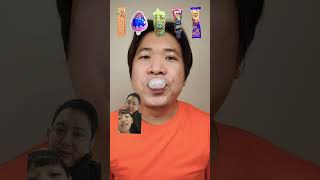 Permen Karet Kok Aneh yah #mukbang #permenkaret #candy #food #challenge #permenbuah #eating #permen