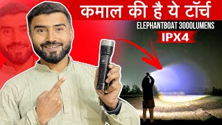 एक और तगड़ी टॉर्च 👆🏻|| ELEPHANTBOAT® 3000 Lumen Zoomable LED Flashlight || Elephantboat Torch