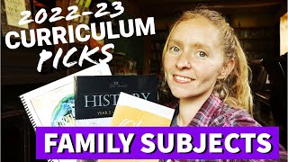 HOMESCHOOL CURRICULUM PICKS FOR 2022-23 || Family Subjects || Gather Round Units || TGATB