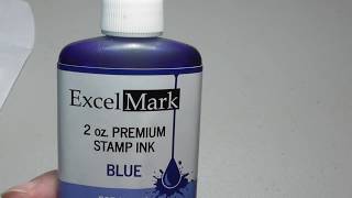 How to take Apart Re-ink add new ink to Self Inking Rubber Stamp with Excel Mark Ink Review