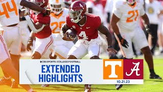 No. 17 Tennessee at No. 11 Alabama: Extended Highlights I CBS Sports
