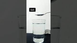 Difference between normal water and salt water #shorts #saltwater #experiment #science #trick