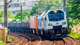 台鐵新型柴電R200重聯7525貨物列車\