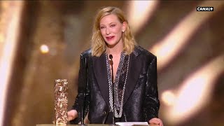 Cate Blanchett Honorary César Speech - English Subtitles