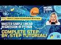Master Simple Linear Regression in Python: Complete Step-by-Step Tutorial!