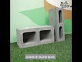 concrete hollow block for perfection and beyond