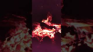 1min beautiful fire pit with music background