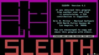 Sleuth gameplay (PC Game, 1984)