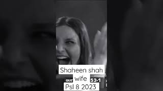 Shaheen shah wife ansha Afridi PSL 8 2023 #psl2023 #shaheenshahafridi #psl#