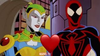 Spider-Man x Lady Vermin Scenes | Spider-Man Unlimited (1999)