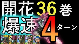 【DQタクト】開花の扉36巻　ヒューザ入りそこそこ安定4ターン攻略