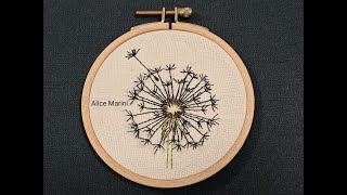 Hand Embroidery: Dandelion