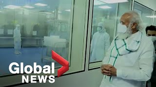 Coronavirus: India's Narendra Modi visits vaccine centres as COVID-19 cases surge
