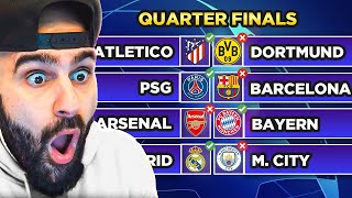 My Champions League Quarter-Final Predictions! *BIG SURPRISE*