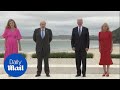 G7 Summit: Boris Johnson greets world leaders on Cornwall beach