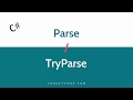 Parse TryParse In C# | Convert String To Data Types C#