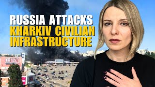 RUSSIA ATTACKS KHARKIV CIVILIAN: CONSTRUCTION STORE AND CITY CENTER Vlog 695: War in Ukraine