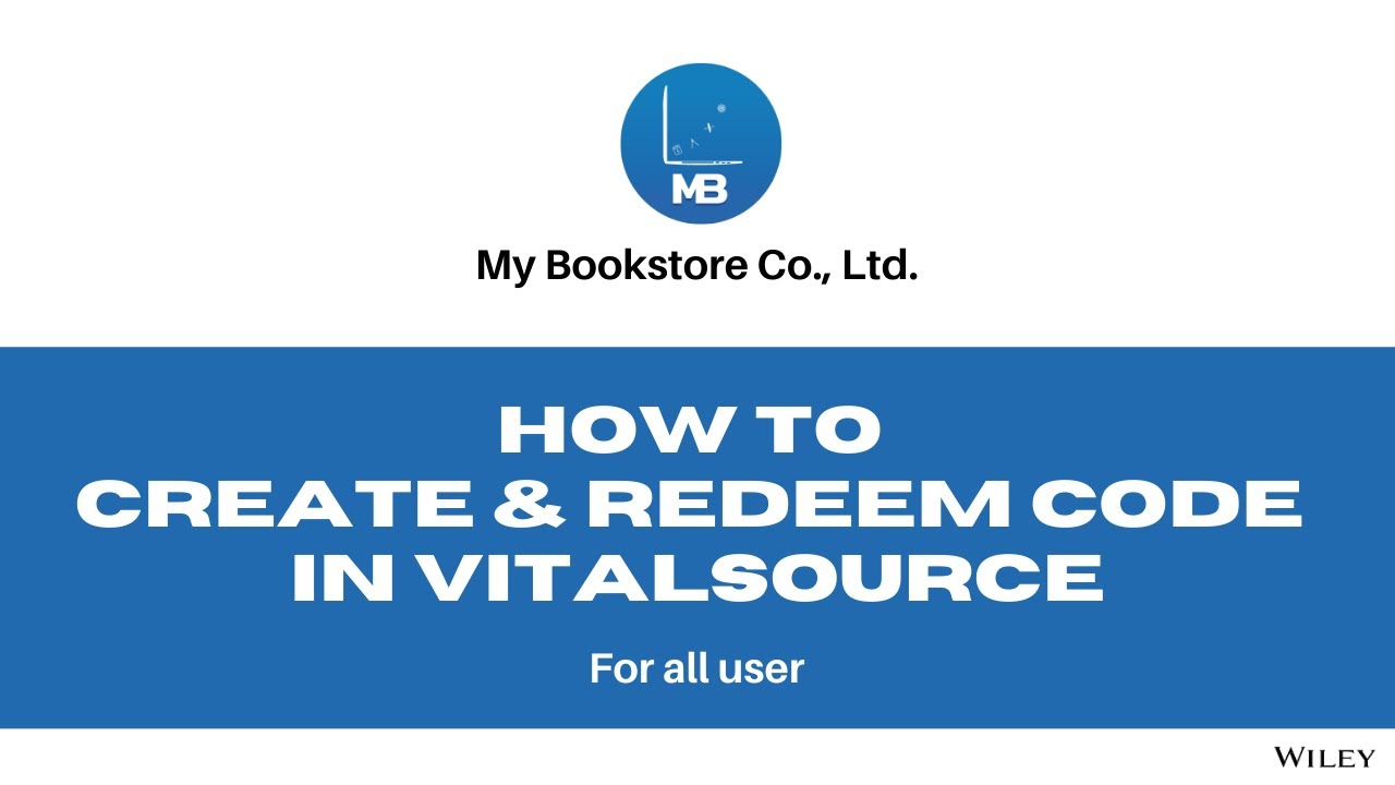 (THA) How To Create And Redeem Code In Vitalsource ...