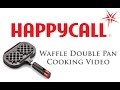 Happycall waffle double pan cooking video