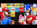 Sonic, Tails, Knuckles, and Amy make a Super Mario Games Tier List (Ft. Mario)