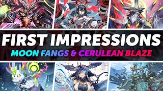 First Impressions of Moon Fangs \u0026 Cerulean Blaze (DZ-BT07)