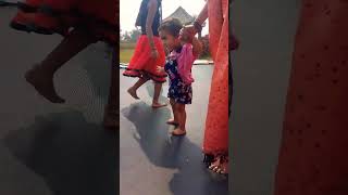 jumping trampoline #video #baby #funny #viral #shorts