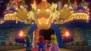 Super Mario 3D World - All Final Castles (3 Player)