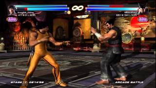 Tekken Tag Tournament 2 - Forest Law/Marshall Law Arcade Run GAME OF DEATH