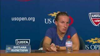 2009 US Open Press Conferences: S. Kuznetsova (Fourth Round)