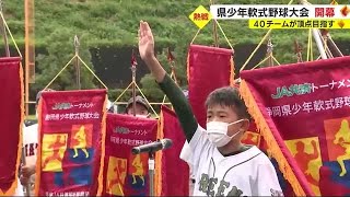 40チームの頂点は　野球少年が熱戦繰り広げる「静岡県少年軟式野球大会」開幕　静岡