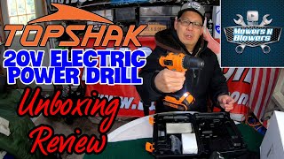 TOPSHAK BANGGOOD TS-ED3 20V 10mm Electric Drill w/Battery case 43pcs Accessories UNBOXING \u0026 REVIEW