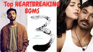 Heart touching BGMs of Moonu || Anirudh Ravichander || Moonu || Heartbreaking BGMs