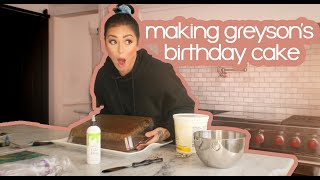 MAKING GREYSON'S 4TH BIRTHDAY CAKE || SOCIAL DISTANCING VLOG #3