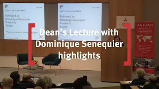 Dean's Lecture with Dominique Senequier: The Importance of Sharing Success (Highlights)