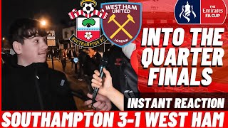 9 👀 CHANGES AND STILL VICTORIOUS!?! - SOUTHAMPTON 3-1 WEST HAM FA CUP 5th round