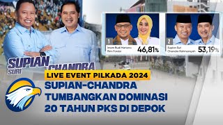 Sejarah! Dominasi 20 Tahun PKS di Depok Tumbang oleh Supian-Chandra