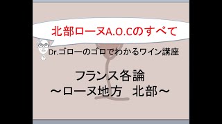 【北部ローヌ】ワインエキスパートDr.ゴローのゴロと理論でわかるワイン講座