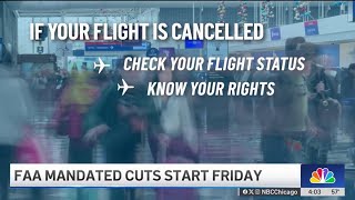 Flight cancellations begin at airports amid government shutdown order