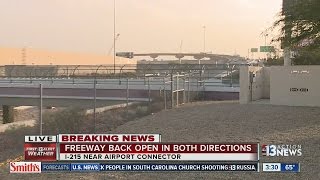 Interstate 215 reopens after being closed temporarily