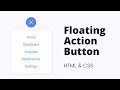Create Animated Floating Action Button using HTML & CSS