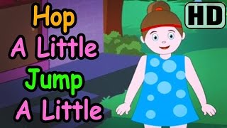Hop A Little Jump A Little | Nursery English Rhyme