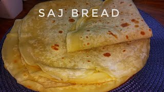 Saj Bread - بمكونين بس هنعمل اسهل عيش صاج