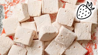 Strawberry Marshmallow Recipe | How to make Marshmallows at home