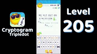 Cryptogram Tripledot Level 205 Answer | SolutionGuruji