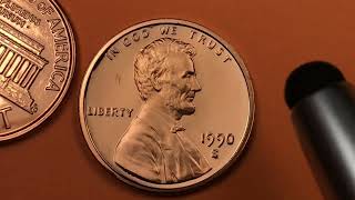 US 1990 Lincoln Penny $20,000 No S Versions - United States One Cent Coin