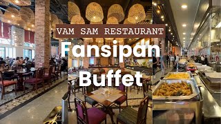 Buffet on Top of Mt. Fansipan at Vam Sam Restaurant in Sapa Vietnam