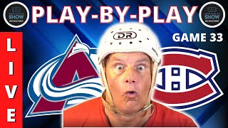 NHL GAME PLAY BY PLAY CANADIENS VS AVALANCHE