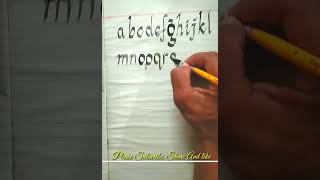 How to write simple english alphabets by brush? 🖌️🖌️ with water colour(କେମିତି ଲେଖିବା ଆସ ଶିଖିବା)