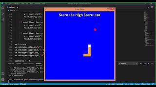Make Snake Game in Python using Turtle Module | Source Code Python | Snake Game Python