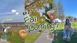 [VLOG] Ep2. Fall is Coming! | 캐나다 캠룹스 교환학생🇨🇦 | 시험기간 하루종일 학교가는 일상🏫 | 홈스테이 | 인생 첫 플로팅🌊 | 새식구🐱